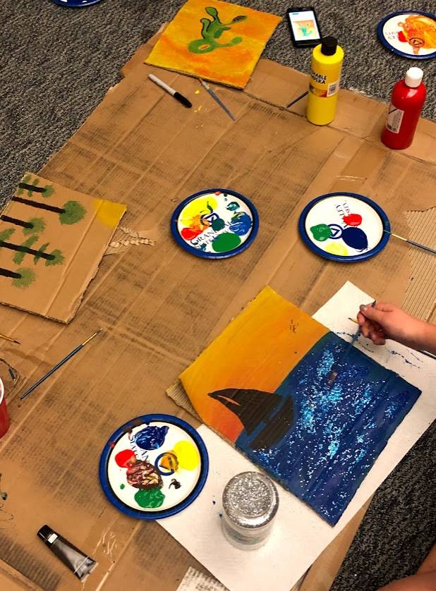 Resident Assistant Programming Event paint